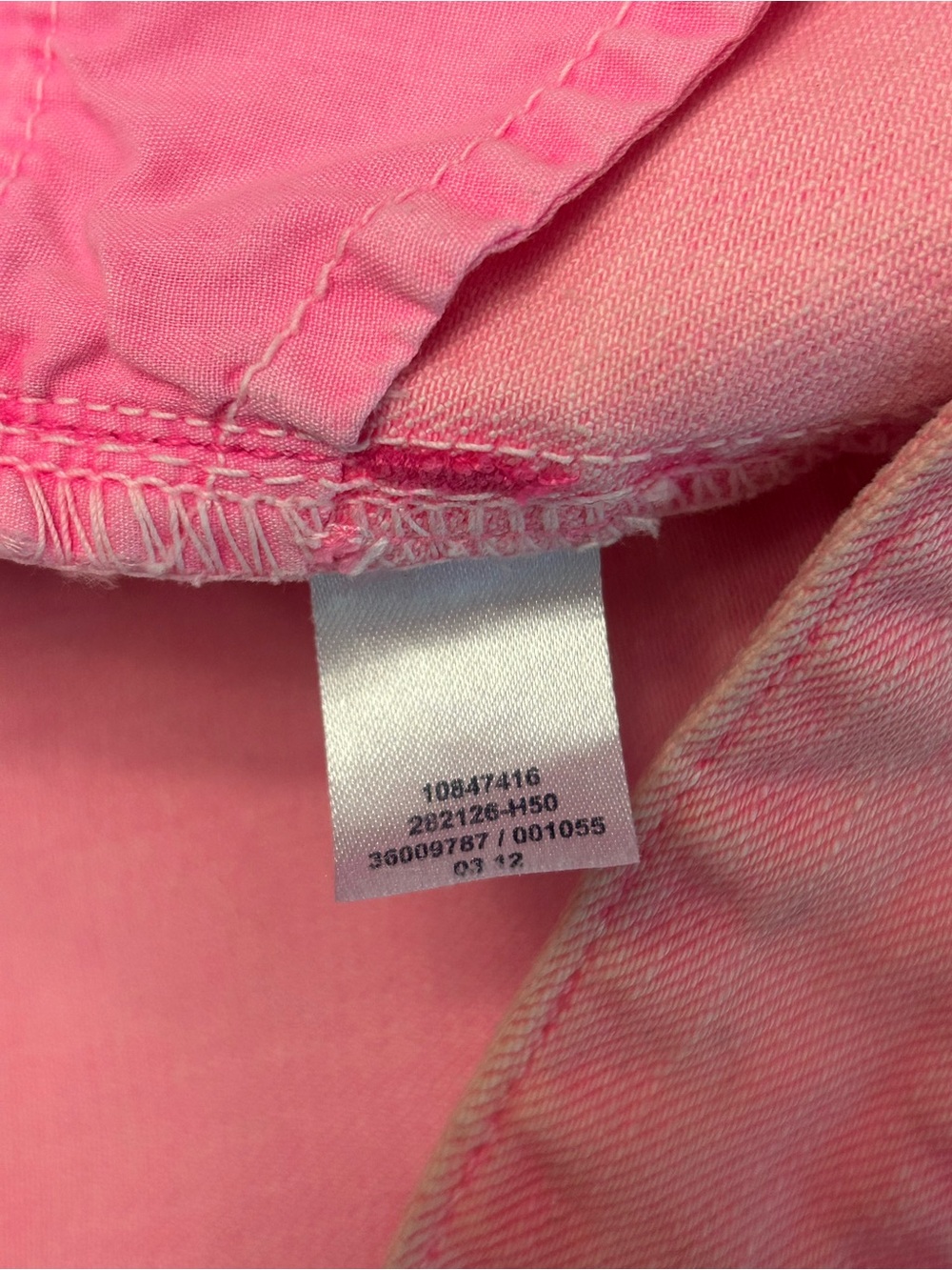 PINK Victoria's Secret Faded Neon Pink Frayed Denim Cutoff Shorts - Picture 8 of 10